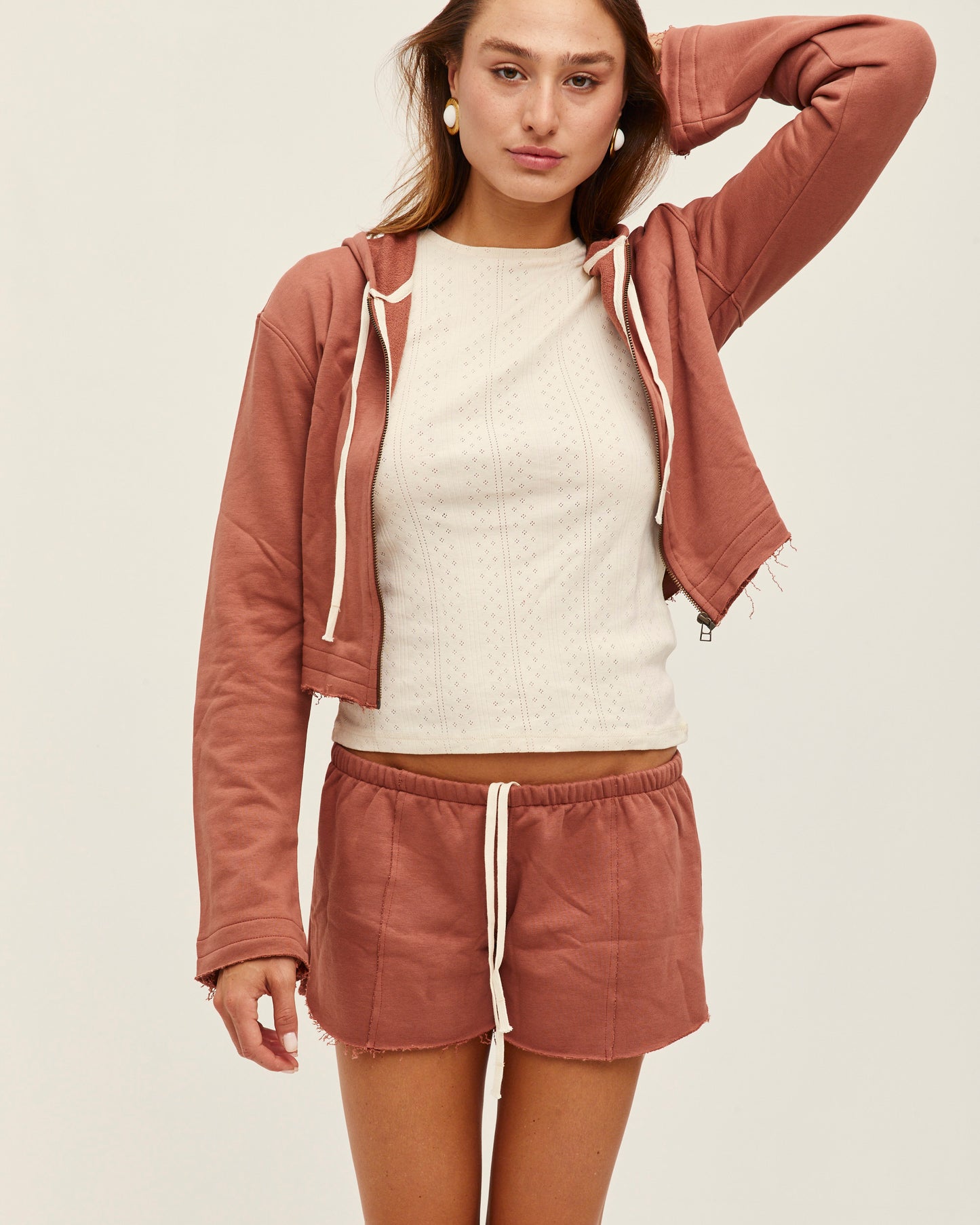 ARI SHORTS BLUSH TAUPE