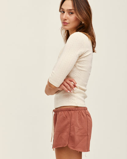 ARI SHORTS BLUSH TAUPE