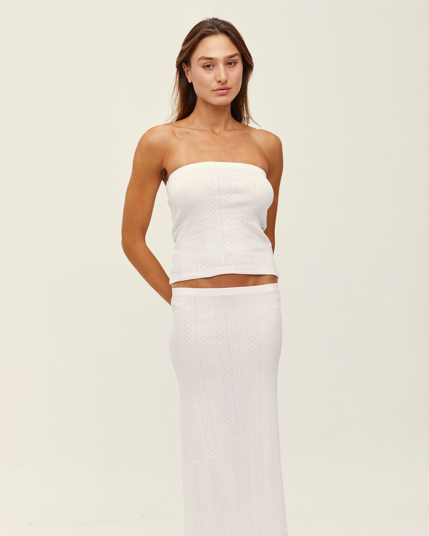 CELINA STRAPLESS WHITE