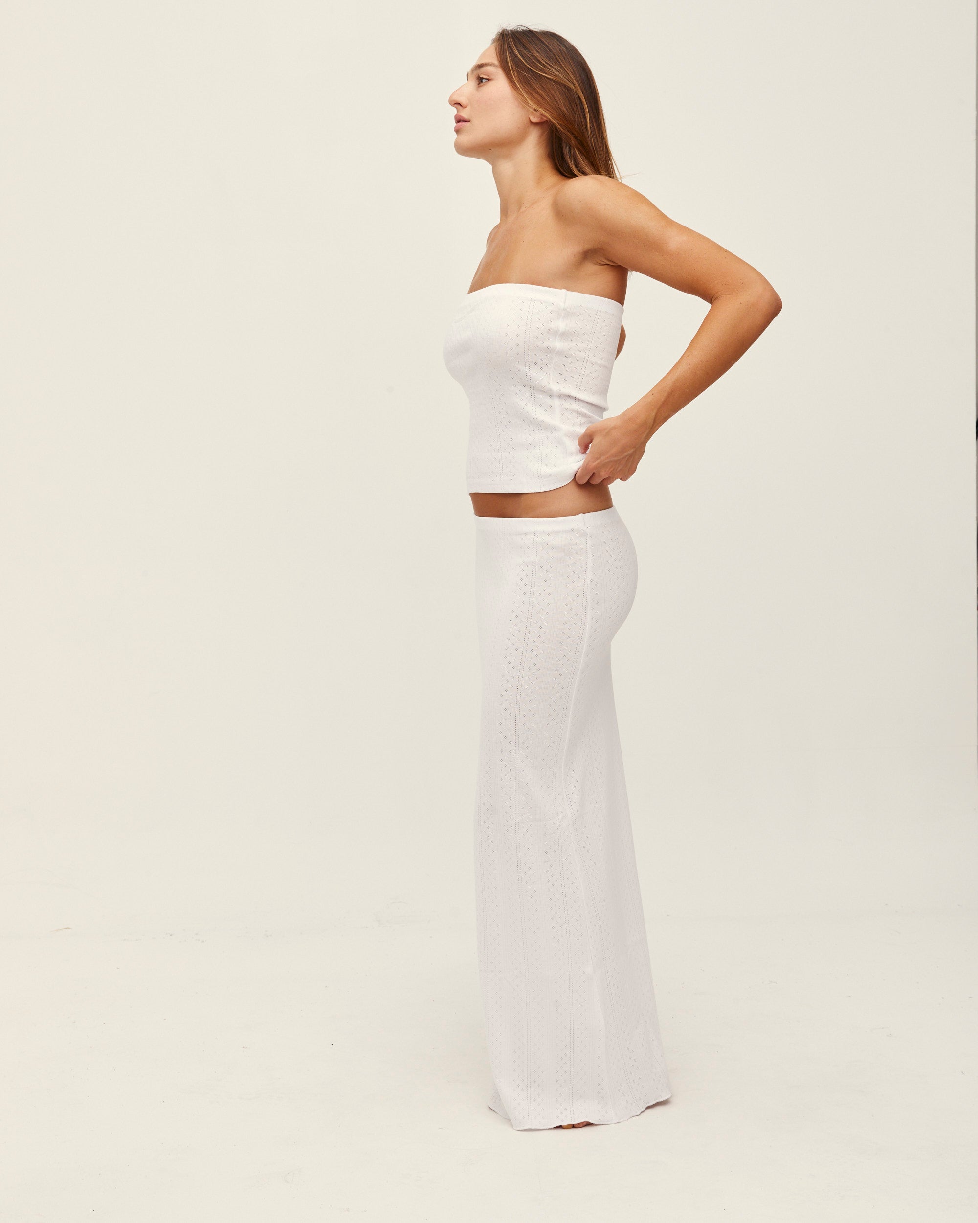 CELINA STRAPLESS WHITE