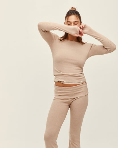 OLIVIA PANTS BEIGE STRIPES