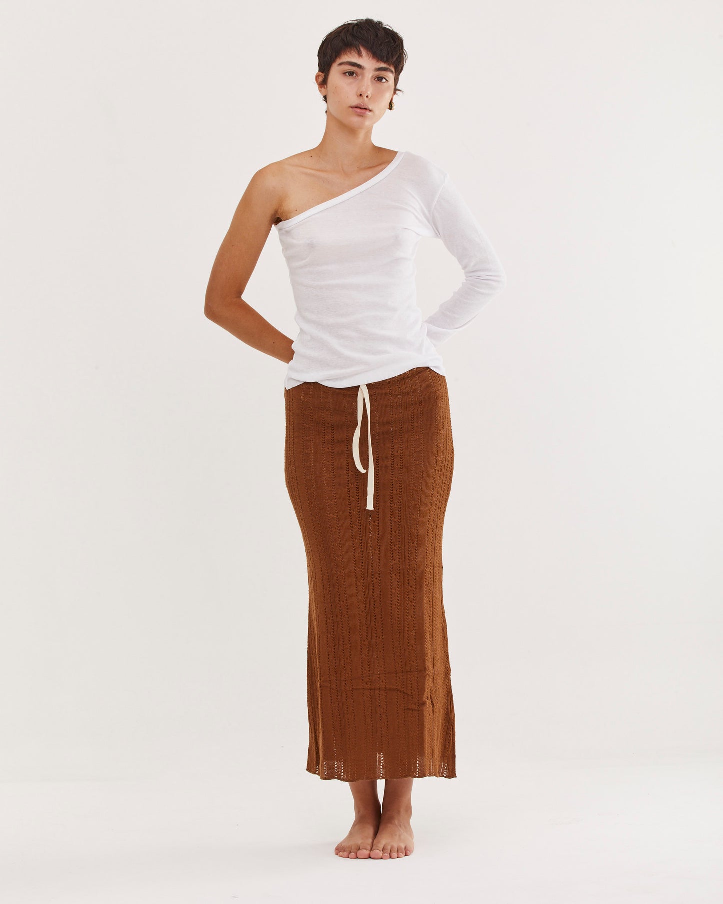 BARBARA SKIRT CHOCOLATE