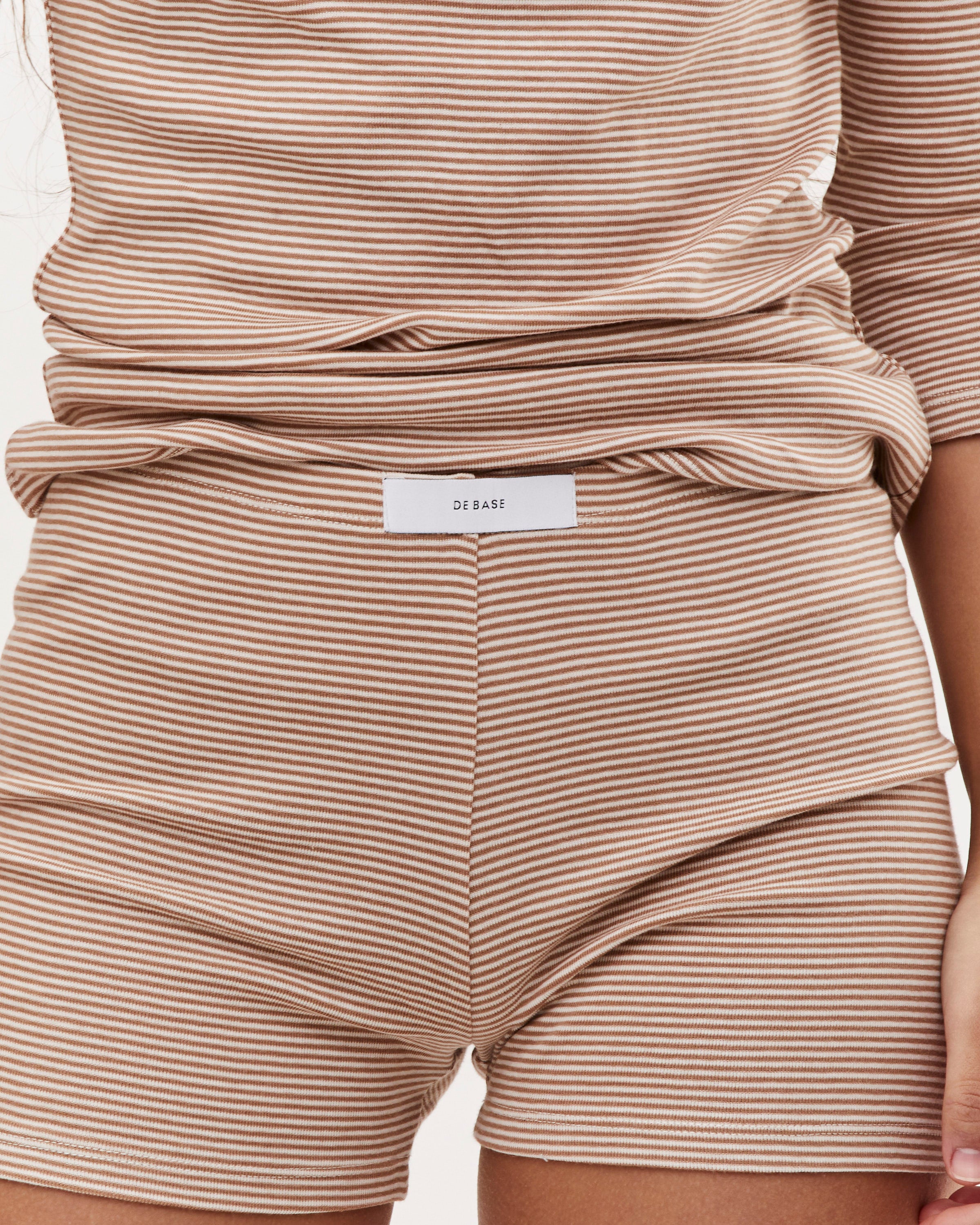 BOEY SHORTS BEIGE STRIPES