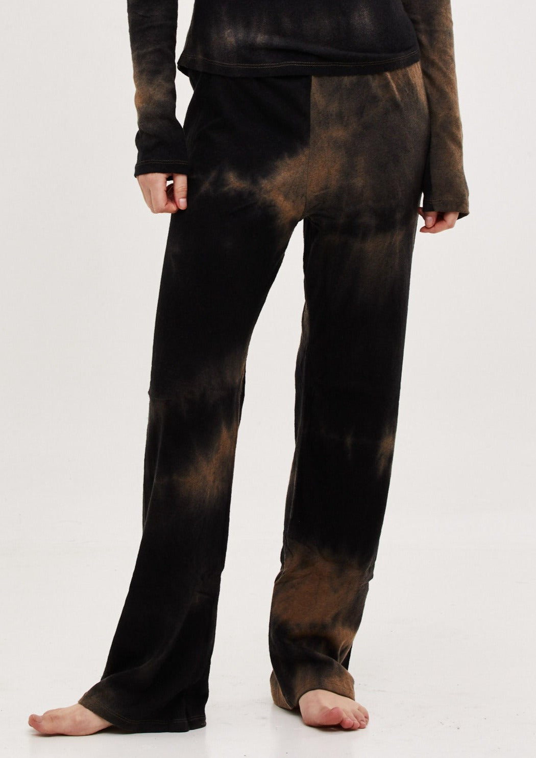 TOBI PANTS TIE DYE BROWN