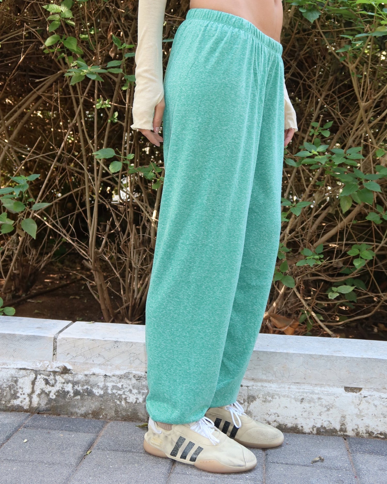BILI SLUB COTTON PANTS