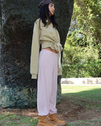 BILI SLUB COTTON PANTS