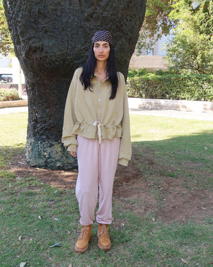 BILI SLUB COTTON PANTS